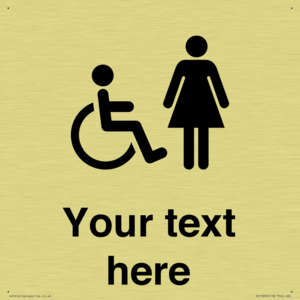 DV10856: Custom information: disabled and female