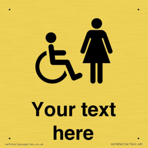 DV10856: Custom information: disabled and female