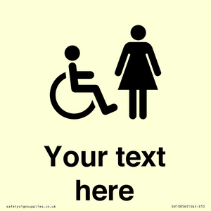 DV10856: Custom information: disabled and female