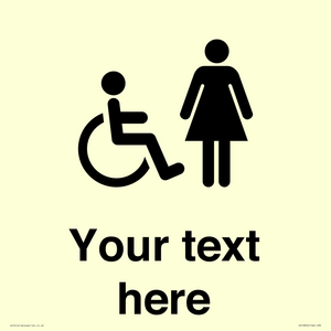 DV10856: Custom information: disabled and female