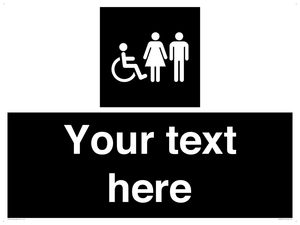 DV10872: Custom information: black panel disabled female and male