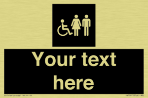 DV10872: Custom information: black panel disabled female and male