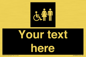 DV10872: Custom information: black panel disabled female and male