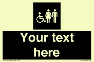 DV10872: Custom information: black panel disabled female and male