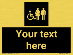 DV10872: Custom information: black panel disabled female and male