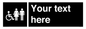 DV10872: Custom information: black panel disabled female and male