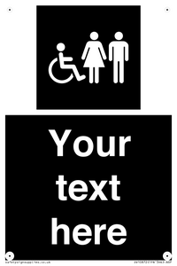 DV10872: Custom information: black panel disabled female and male