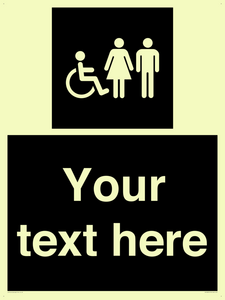 DV10872: Custom information: black panel disabled female and male