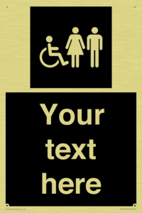 DV10872: Custom information: black panel disabled female and male