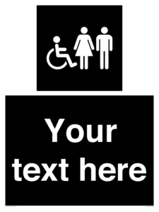 DV10872: Custom information: black panel disabled female and male