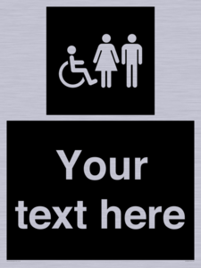 DV10872: Custom information: black panel disabled female and male