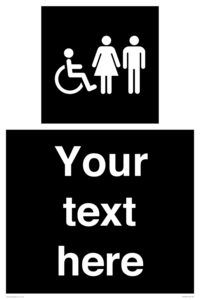 DV10872: Custom information: black panel disabled female and male