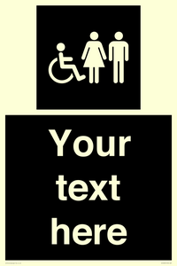 DV10872: Custom information: black panel disabled female and male