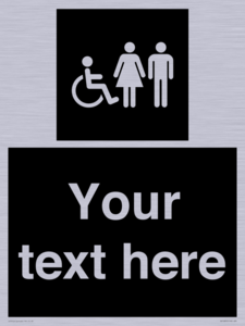 DV10872: Custom information: black panel disabled female and male