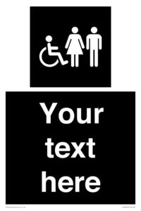 DV10872: Custom information: black panel disabled female and male