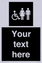 DV10872: Custom information: black panel disabled female and male