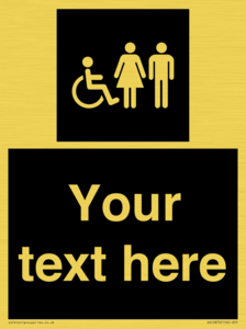 DV10872: Custom information: black panel disabled female and male