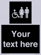 DV10872: Custom information: black panel disabled female and male