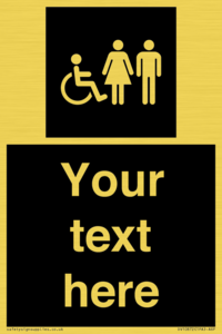 DV10872: Custom information: black panel disabled female and male