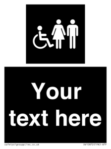 DV10872: Custom information: black panel disabled female and male