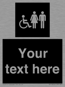 DV10872: Custom information: black panel disabled female and male