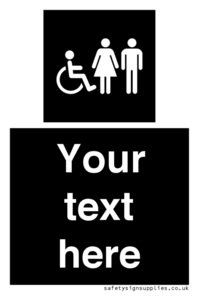 DV10872: Custom information: black panel disabled female and male