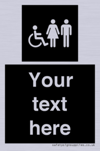 DV10872: Custom information: black panel disabled female and male
