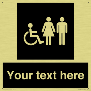 DV10872: Custom information: black panel disabled female and male