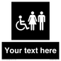 DV10872: Custom information: black panel disabled female and male