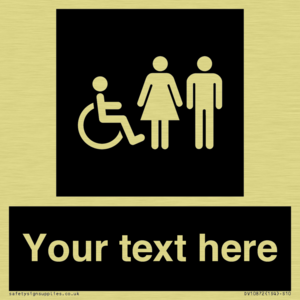 DV10872: Custom information: black panel disabled female and male