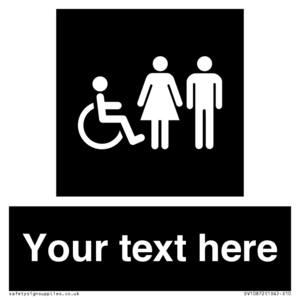 DV10872: Custom information: black panel disabled female and male