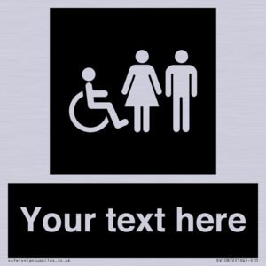 DV10872: Custom information: black panel disabled female and male