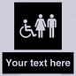 DV10872: Custom information: black panel disabled female and male