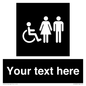 DV10872: Custom information: black panel disabled female and male