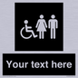 DV10872: Custom information: black panel disabled female and male