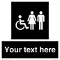 DV10872: Custom information: black panel disabled female and male