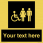 DV10872: Custom information: black panel disabled female and male