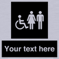 DV10872: Custom information: black panel disabled female and male