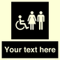 DV10872: Custom information: black panel disabled female and male