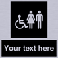 DV10872: Custom information: black panel disabled female and male