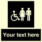 DV10872: Custom information: black panel disabled female and male