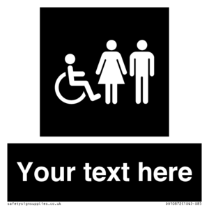 DV10872: Custom information: black panel disabled female and male