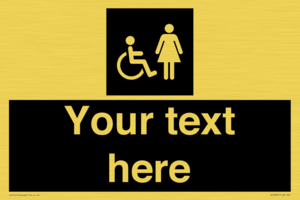 DV10875: Custom information: black panel disabled and female