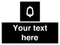 DV10877: Custom information: black panel -urinal toilet