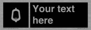 DV10877: Custom information: black panel -urinal toilet