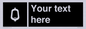 DV10877: Custom information: black panel -urinal toilet