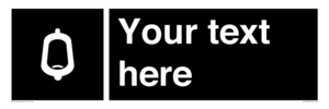 DV10877: Custom information: black panel -urinal toilet