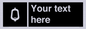 DV10877: Custom information: black panel -urinal toilet