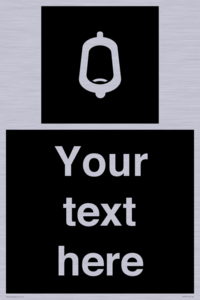 DV10877: Custom information: black panel -urinal toilet
