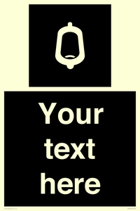 DV10877: Custom information: black panel -urinal toilet